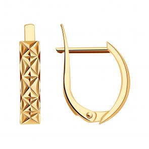 Золотые серьги МАГНАТ МА 011814 фото